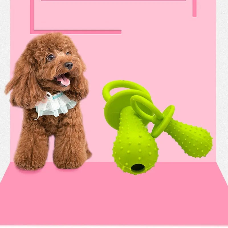 Jouet a Macher en Caoutchouc pour Chien – Avec Sifflet Integre