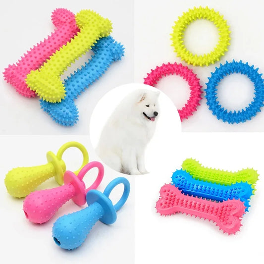 Jouets pour petits chiens en caoutchouc