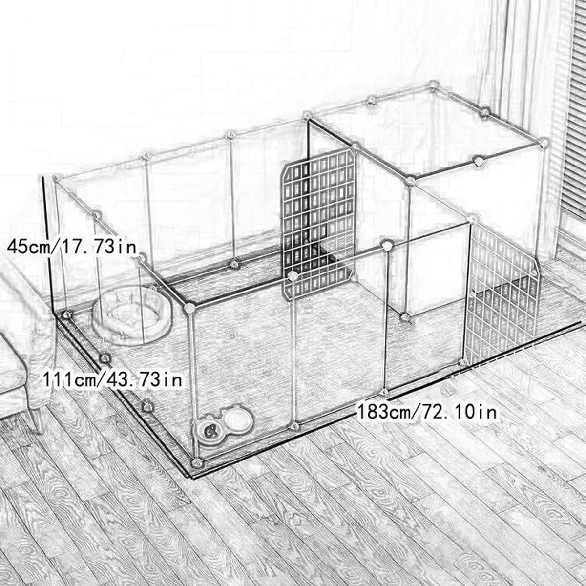 Cage pour animaux domestique